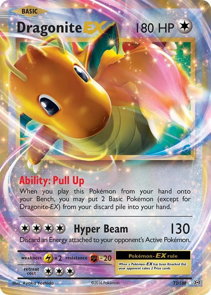 Dragonite EX, Evolutions 72/108