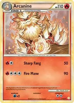 Arcanine, Deck Exclusives 001/123