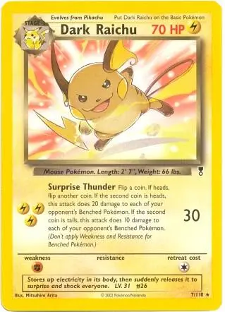 Dark Raichu, Deck Exclusives 007/110