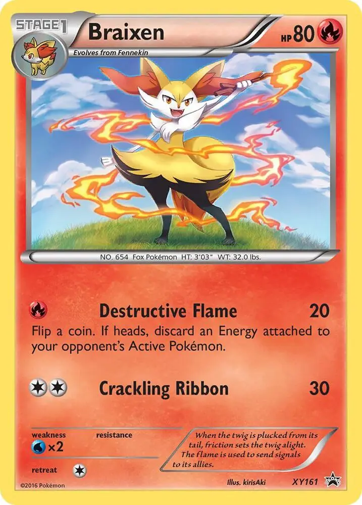 Braixen, XY Black Star Promos XY161/211