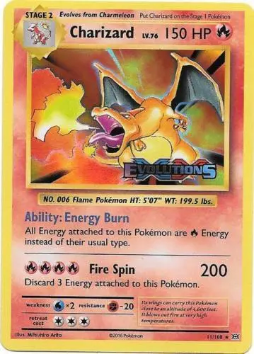 Charizard (XY Evolutions Prerelease), XY Black Star Promos 11/108