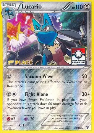 Lucario, League & Championship Cards 063/124