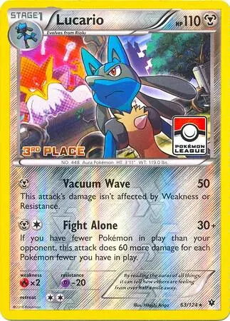 Lucario, League & Championship Cards 063/124