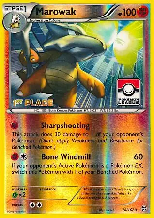 Marowak, League & Championship Cards 078/162