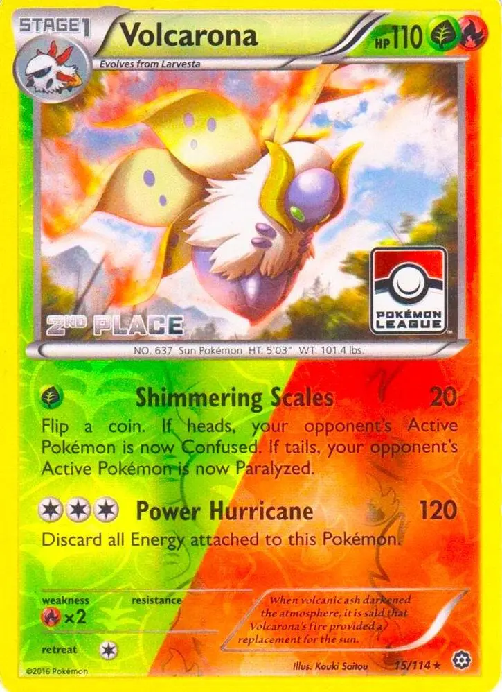 Volcarona, League & Championship Cards 015/114