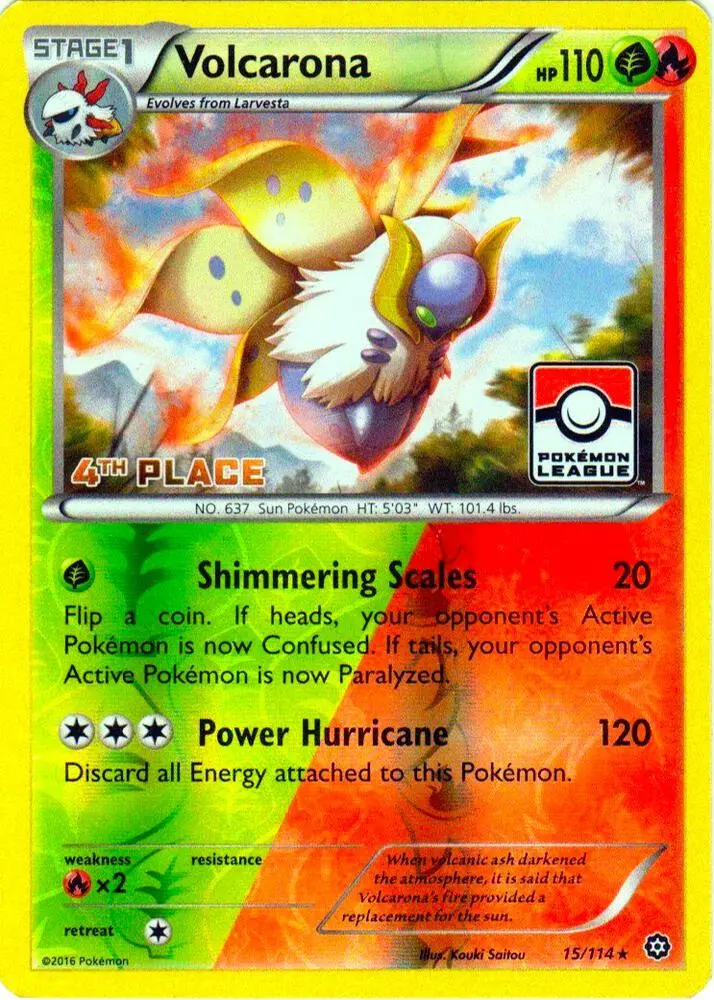 Volcarona, League & Championship Cards 015/114