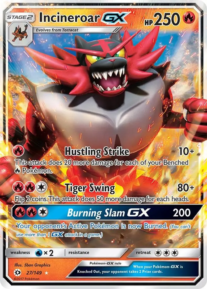 Incineroar GX, Sun & Moon 27/149