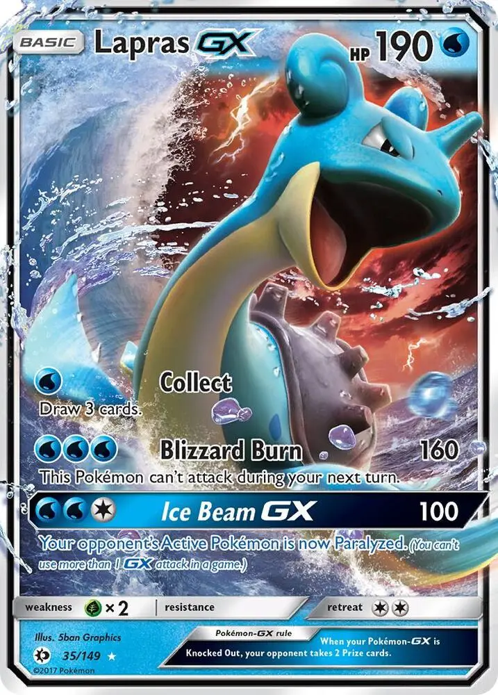 Lapras GX, Sun & Moon 35/149