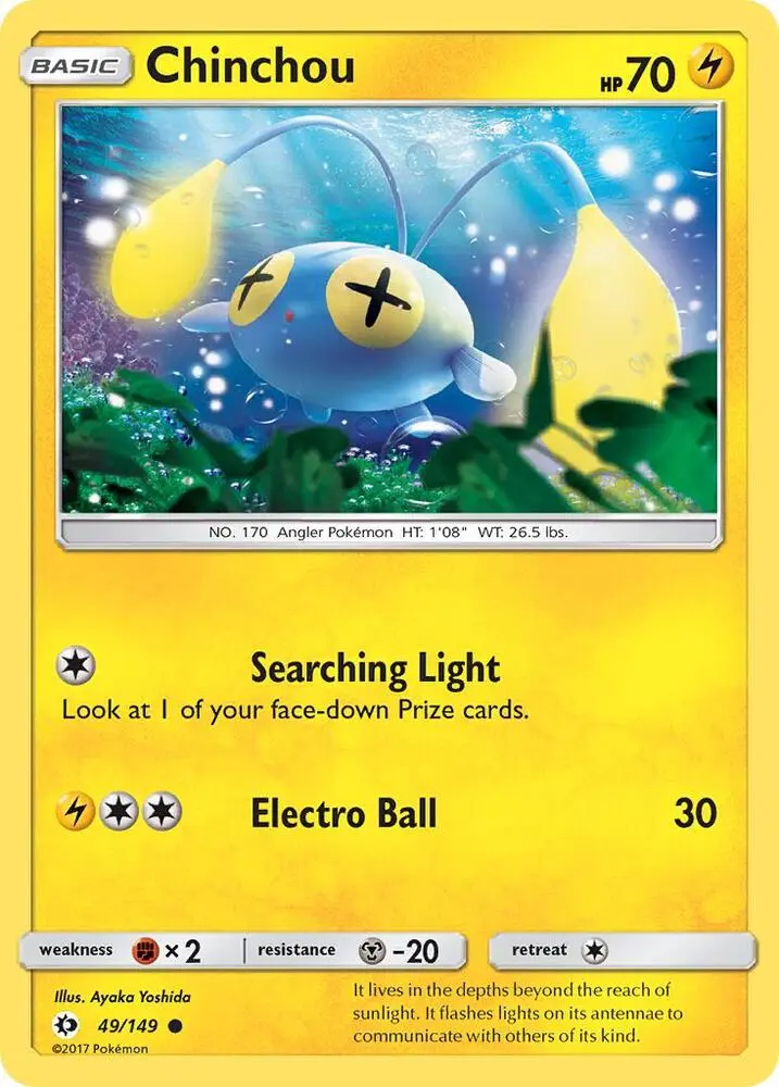 Chinchou, Sun & Moon 49/149