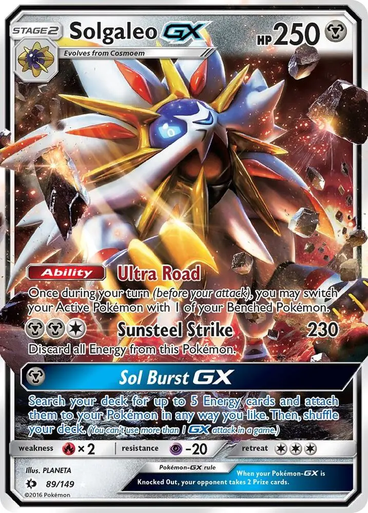 Solgaleo GX, Sun & Moon 89/149
