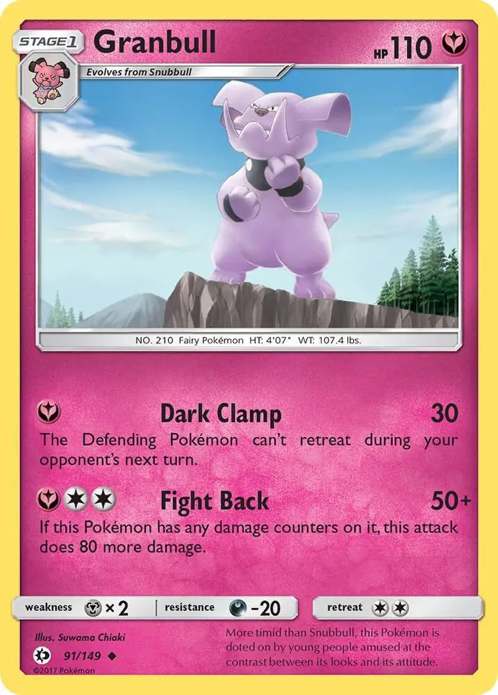 Granbull, Sun & Moon 91/149