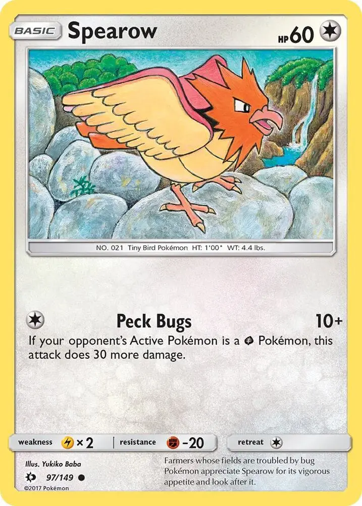 Spearow, Sun & Moon 97/149