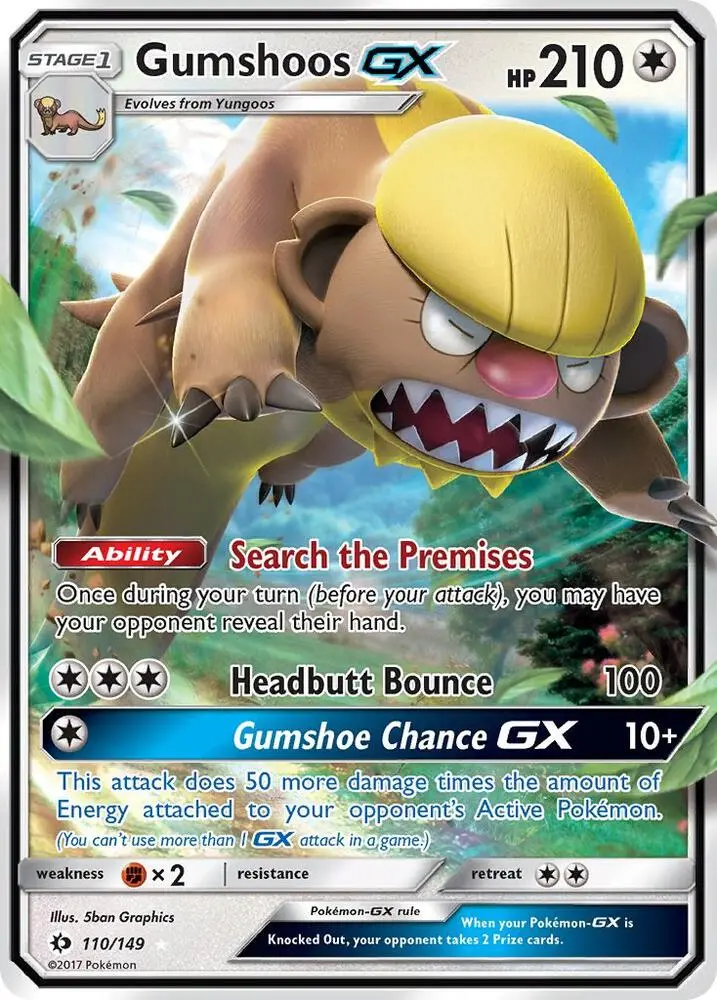 Gumshoos GX, Sun & Moon 110/149