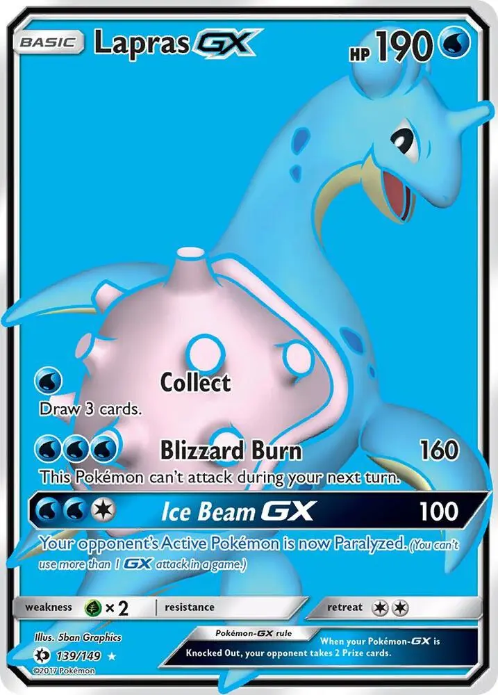 Lapras GX, Sun & Moon 139/149