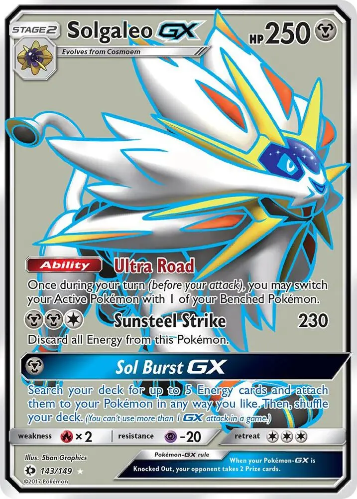 Solgaleo GX, Sun & Moon 143/149