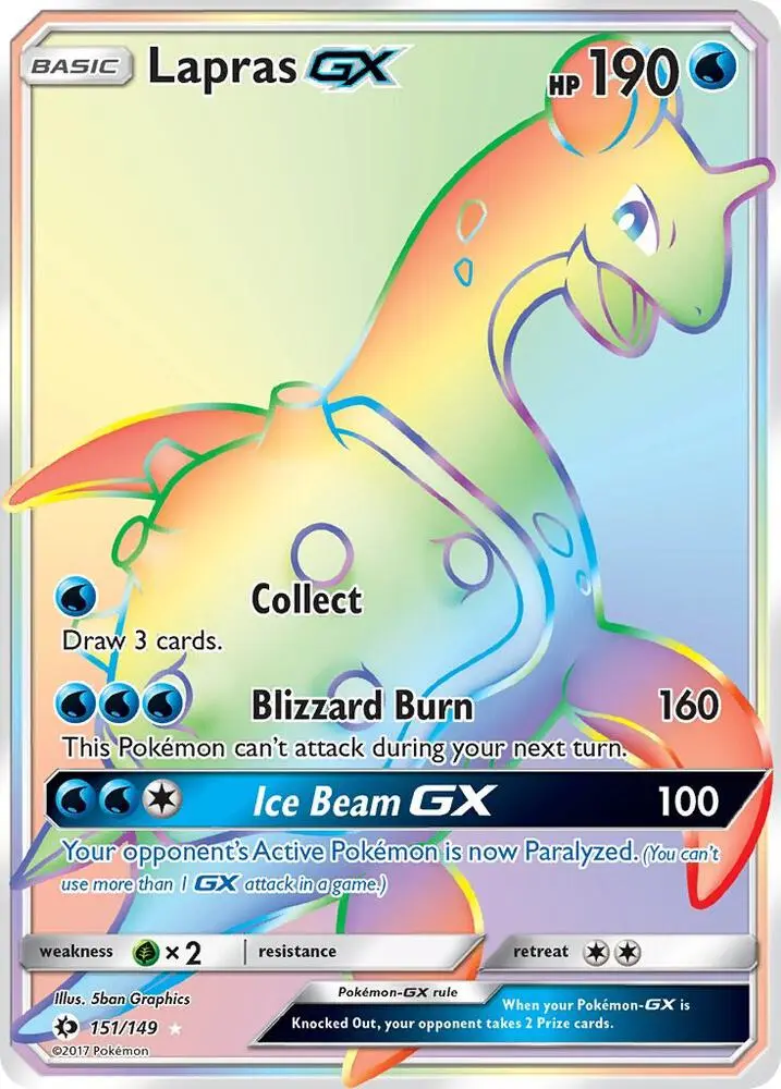 Lapras GX, Sun & Moon 151/149