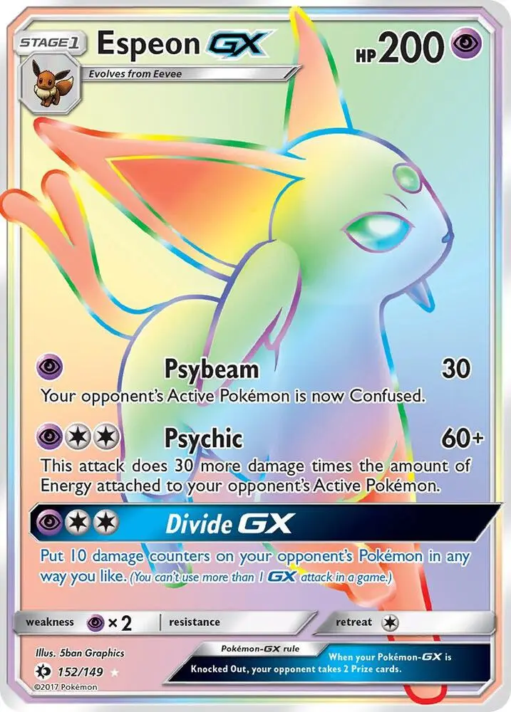 Espeon GX, Sun & Moon 152/149
