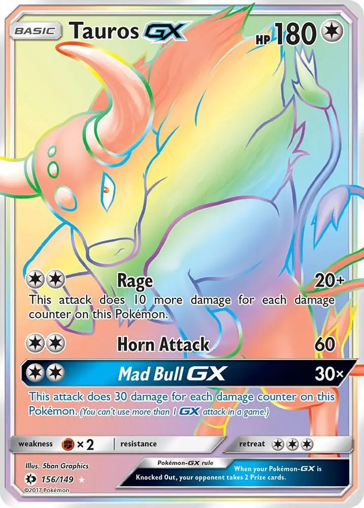 Tauros GX, Sun & Moon 156/149