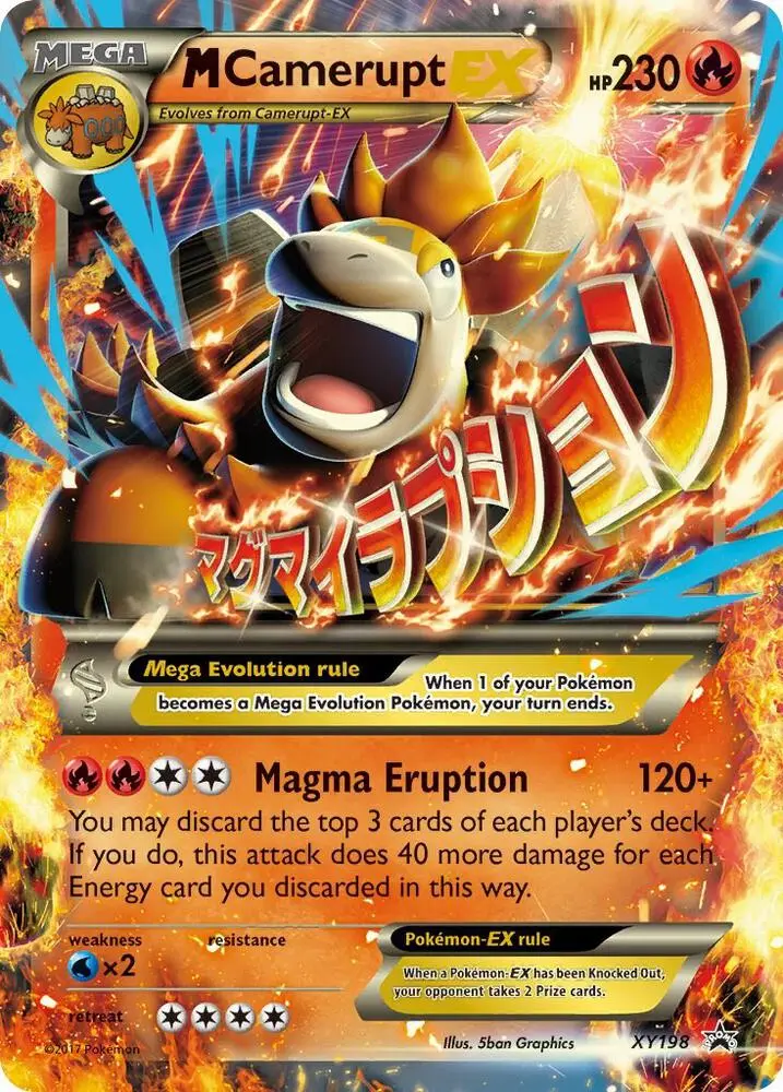 M Camerupt-EX, XY Black Star Promos XY198/211