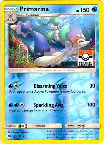 Primarina, League & Championship Cards 041/149