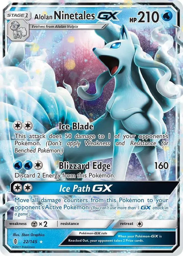 Alolan Ninetales GX, Guardians Rising 22/145