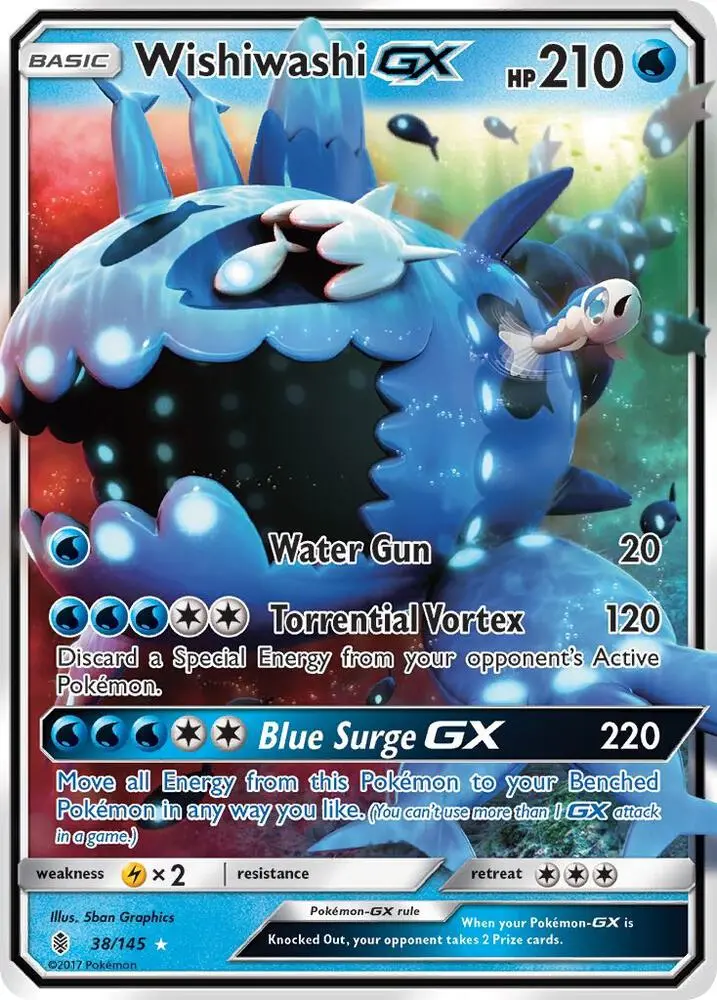 Wishiwashi GX, Guardians Rising 38/145