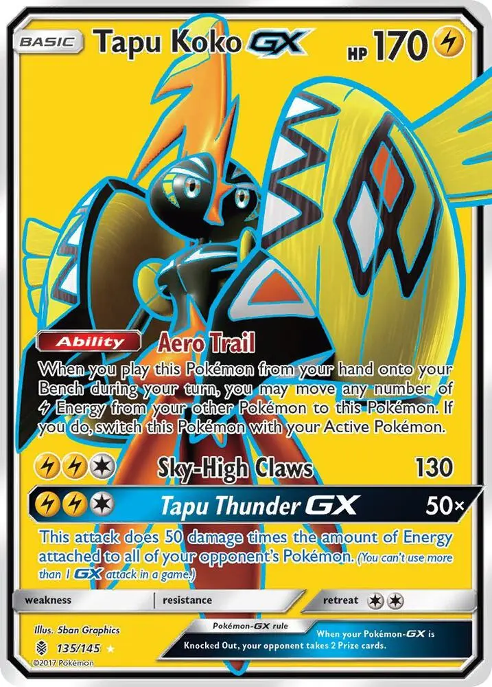 Tapu Koko GX, Guardians Rising 135/145