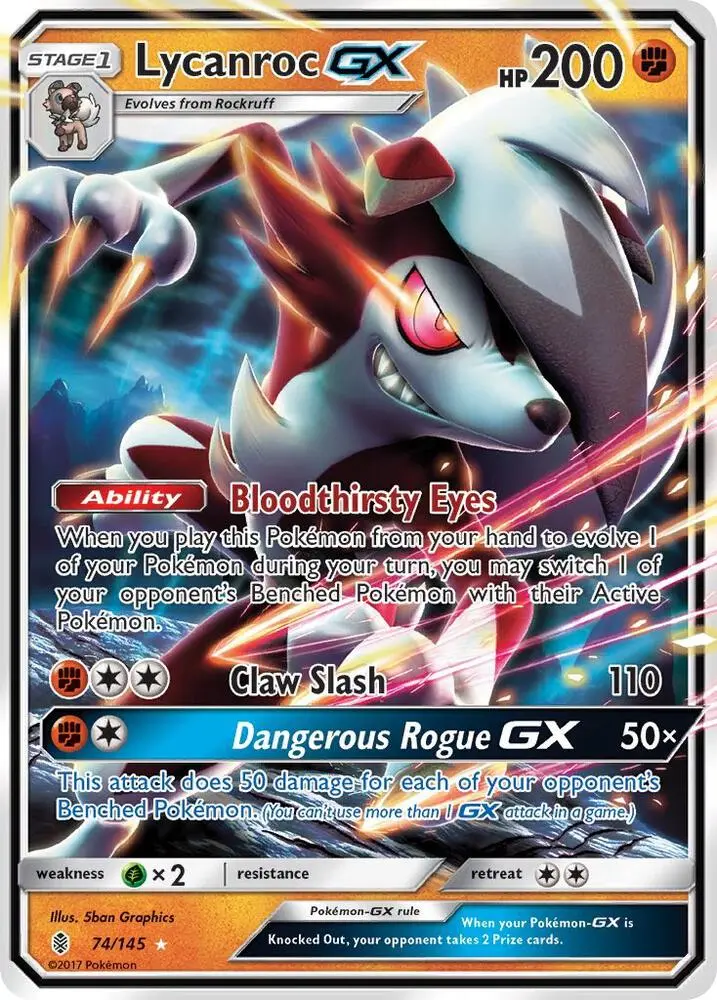 Lycanroc GX, Guardians Rising 74/145
