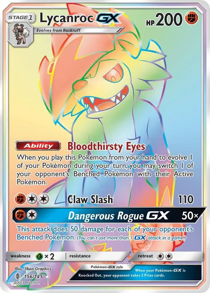 Lycanroc GX, Guardians Rising 156/145