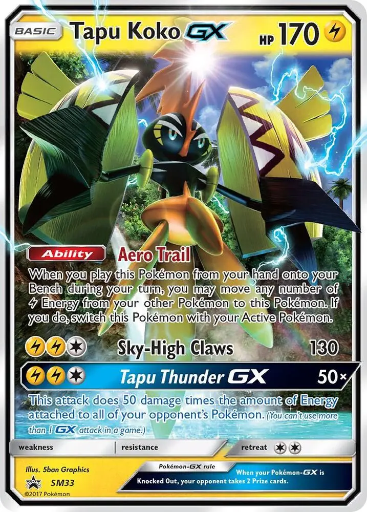 Tapu Koko GX, SM Black Star Promos SM33/248