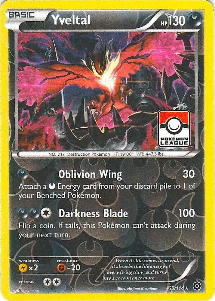 Yveltal, League & Championship Cards 065/114