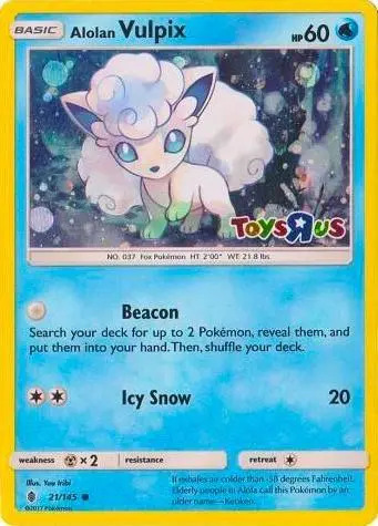 Alolan Vulpix, Miscellaneous Cards & Products 021/145