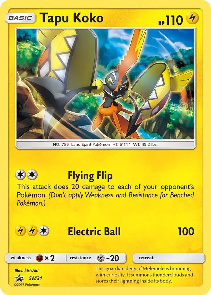 Tapu Koko, SM Black Star Promos SM31/248