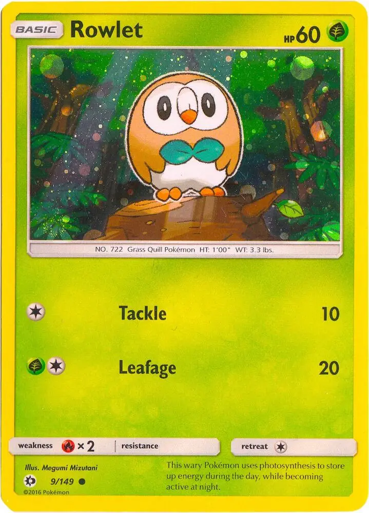 Rowlet, Miscellaneous Cards & Products 009/149