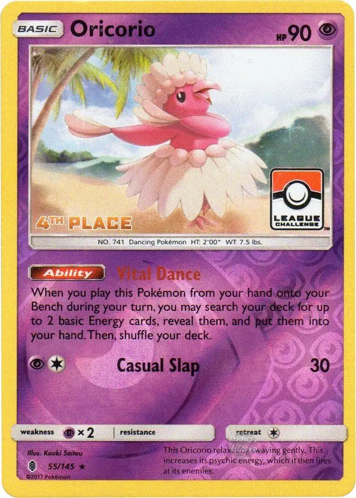 Oricorio, League & Championship Cards 055/145