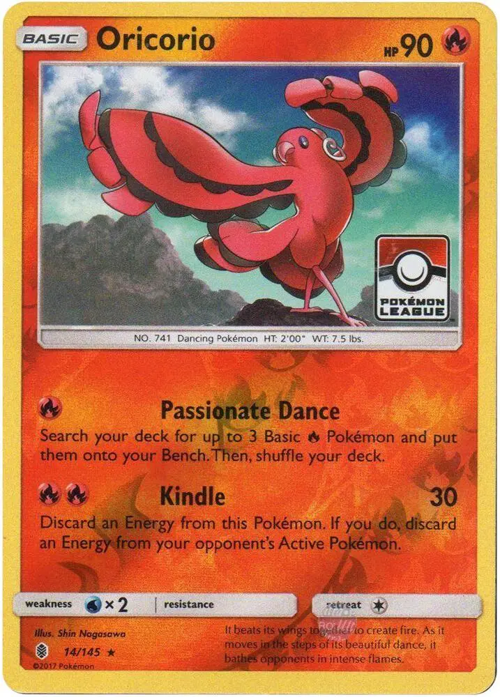 Oricorio, League & Championship Cards 014/145