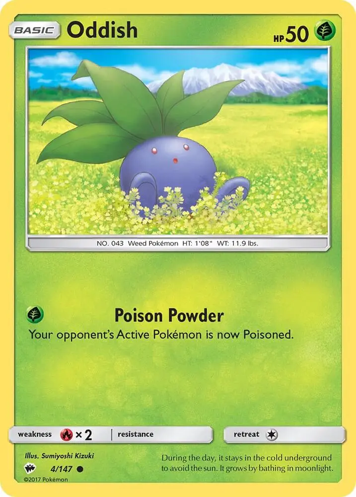 Oddish, Burning Shadows 4/147