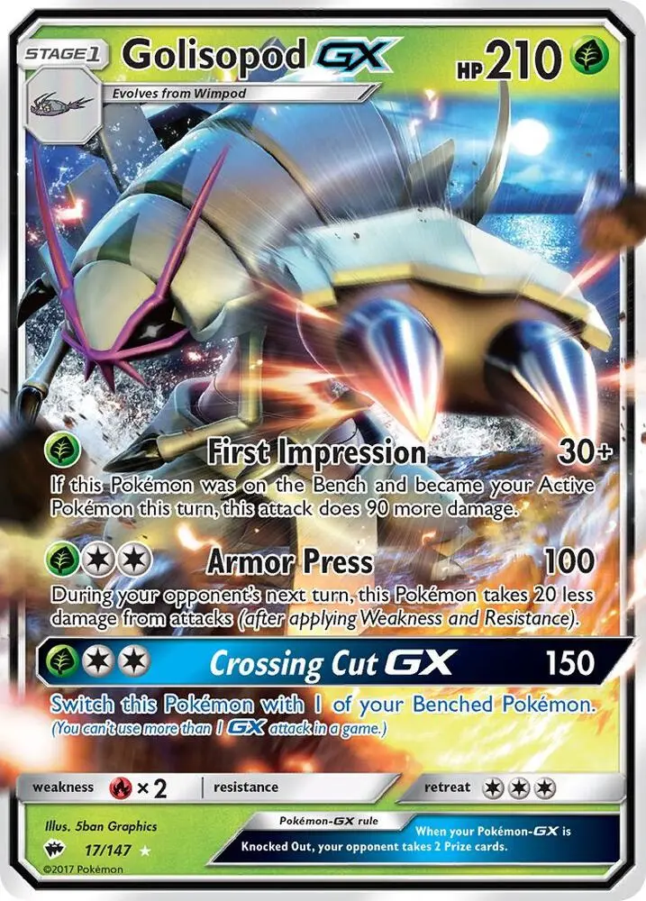 Golisopod GX, Burning Shadows 17/147