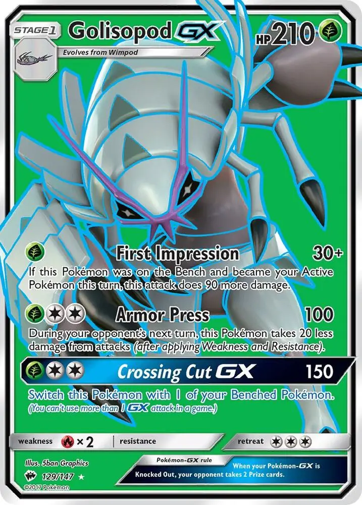 Golisopod GX, Burning Shadows 129/147