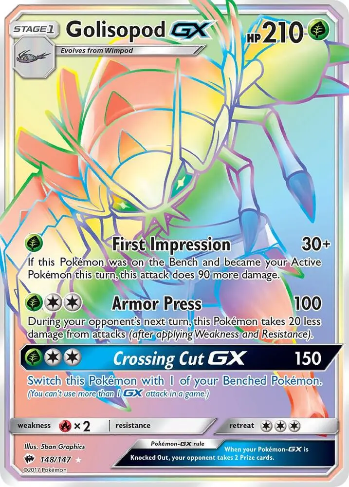 Golisopod GX, Burning Shadows 148/147
