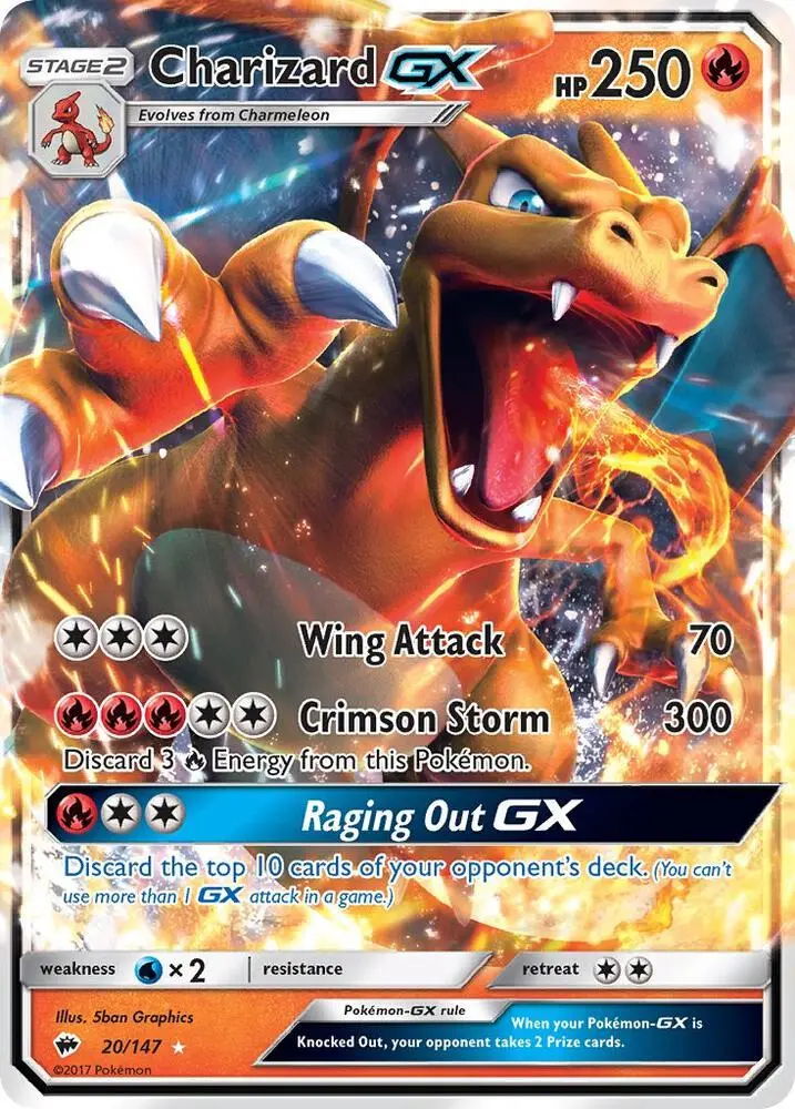 Charizard GX, Burning Shadows 20/147