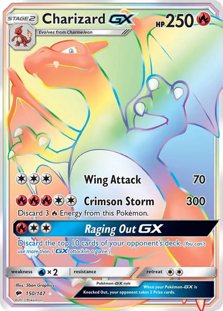 Charizard GX, Burning Shadows 150/147