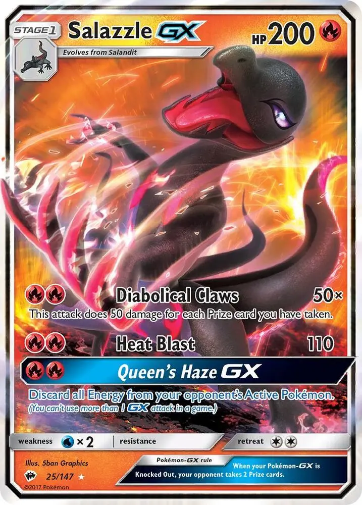 Salazzle GX, Burning Shadows 25/147