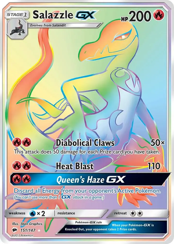 Salazzle GX, Burning Shadows 151/147