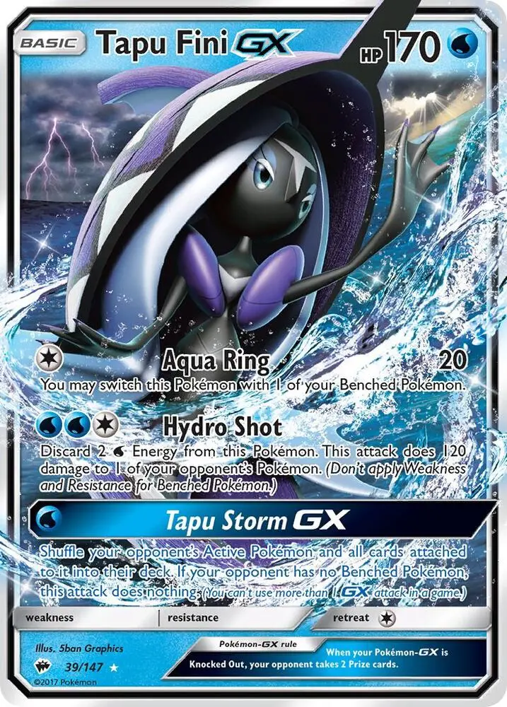 Tapu Fini GX, Burning Shadows 39/147