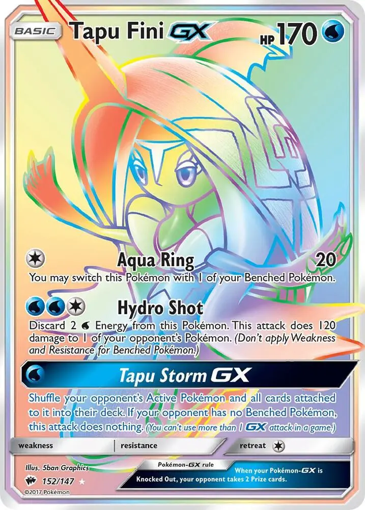 Tapu Fini GX, Burning Shadows 152/147