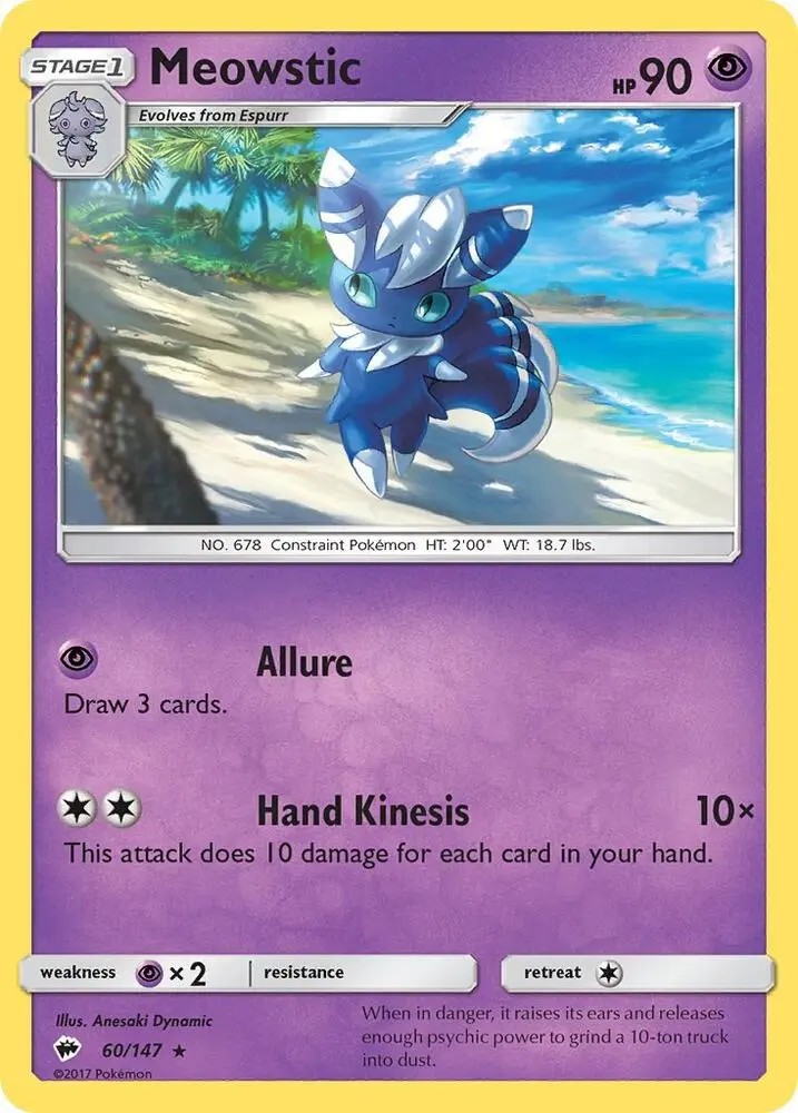 Meowstic, Burning Shadows 60/147
