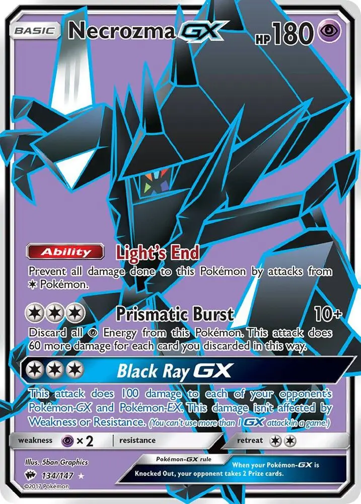 Necrozma GX, Burning Shadows 134/147