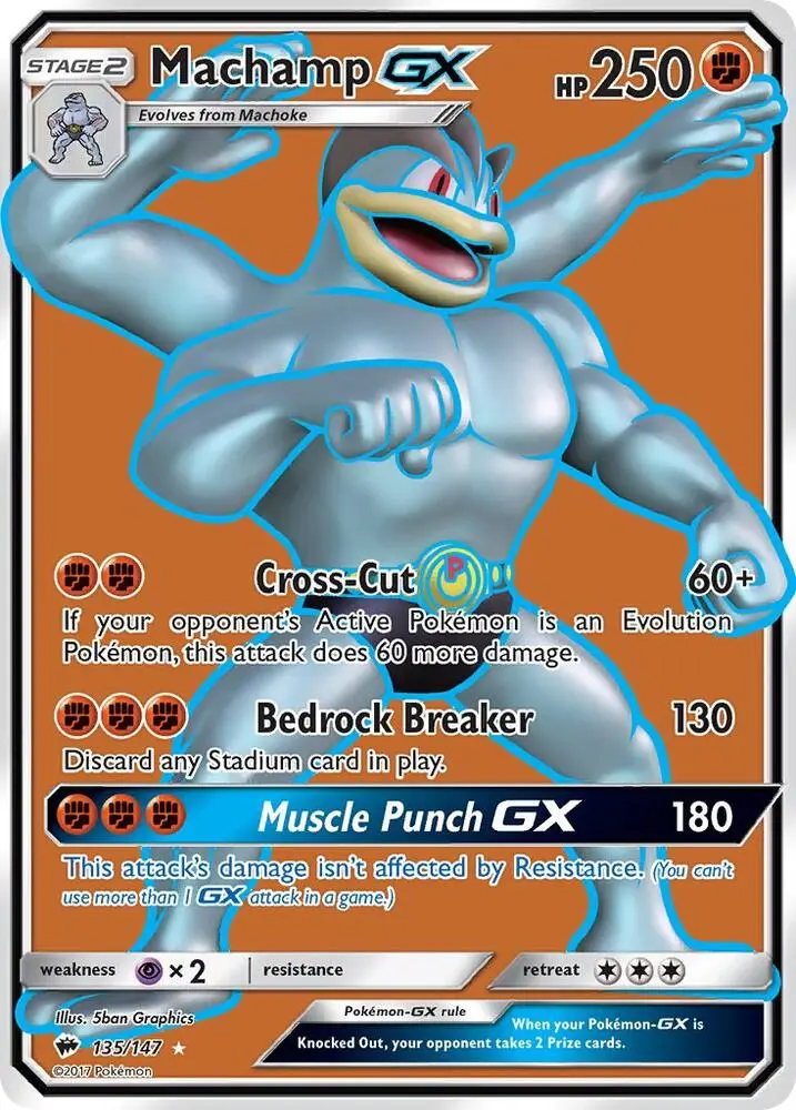Machamp GX, Burning Shadows 135/147