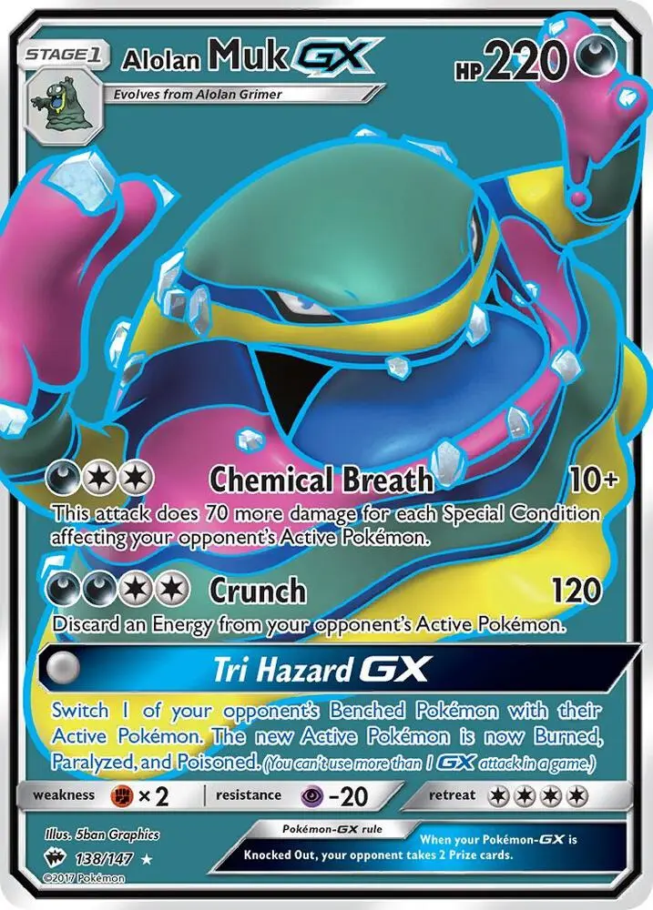 Alolan Muk GX, Burning Shadows 138/147